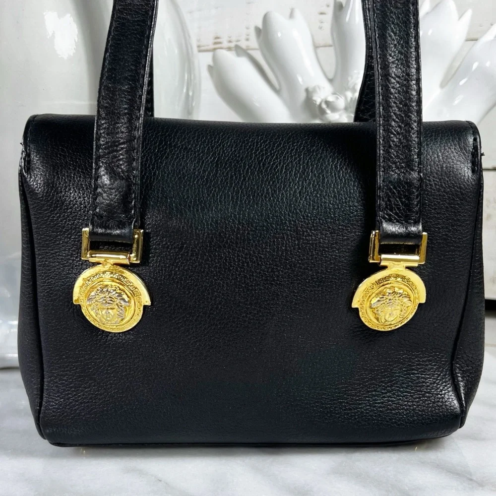 Gianni Versace Mini Leather Medusa Medallion Shoulder Bag - Picture 4 of 14